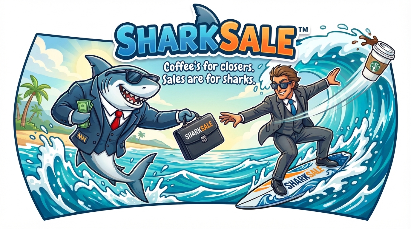 SharkSale banner artwork