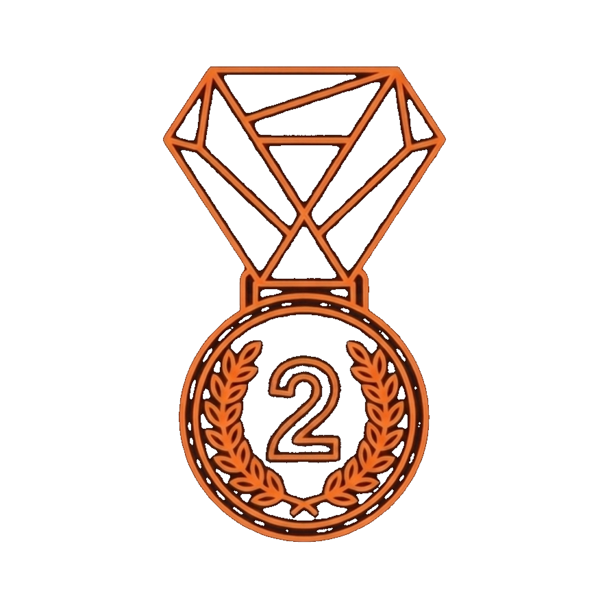 Second place medal icon
