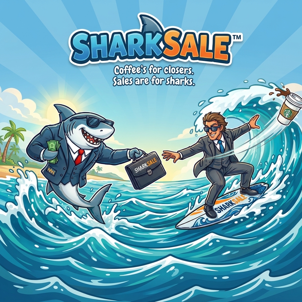 SharkSale brand artwork